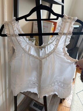 Madewell Embroidered Scalloped Tank